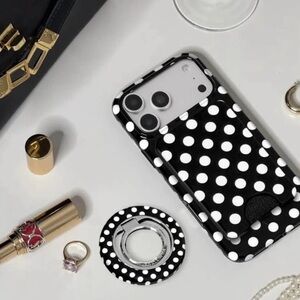 Velvet Caviar - Apple iPhone 17 / Princess Polka Dot Phone Case & Mag Wallet NEW